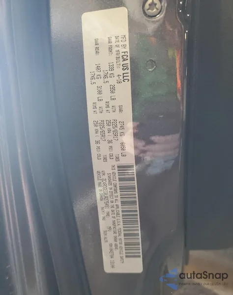 2018 Dodge Grand Caravan Gt из США, поврежденный, VIN 2C4RDGEG0JR275451